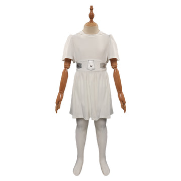 Película Star Wars Leia Cosplay Disfraz Niños Vestido Traje De Carnaval Halloween Fiesta DISFRAZDEDIADEBRUJAS.ES®